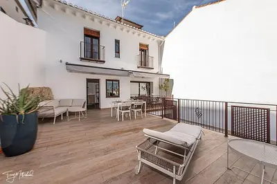 Un balcón o terraza de Sarmiento, Apartamentos la Cepa