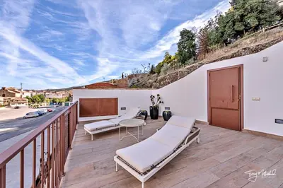 Un balcón o terraza de Sarmiento, Apartamentos la Cepa