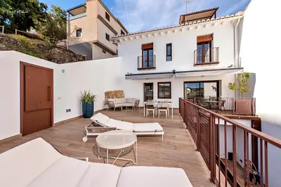 Un balcón o terraza de Sarmiento, Apartamentos la Cepa
