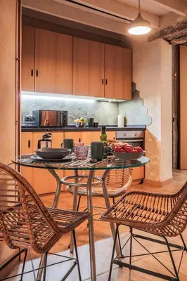 Una cocina o zona de cocina en Encantador apartamento con patio en Macarena