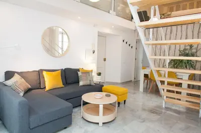 Zona de estar de ISG Apartments Conde de Ibarra 9 Free Parking
