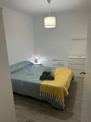 Cama o camas de una habitación en Encantador Bajo en Villafranca de Córdoba