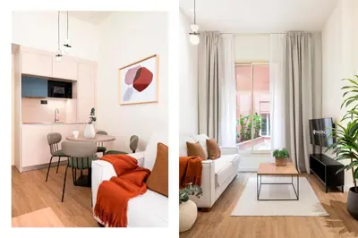 Zona de estar de Magno Apartments Clavellinas