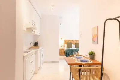 Una cocina o zona de cocina en Apartmentos La Florida