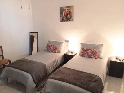 Cama o camas de una habitación en Casa Palomar