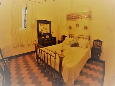 Cama o camas de una habitación en Huerta La Cansina