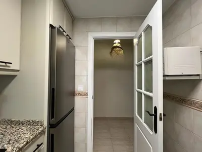 Una cocina o zona de cocina en La Carmela - Casco Histórico con PARKING privado y vistas