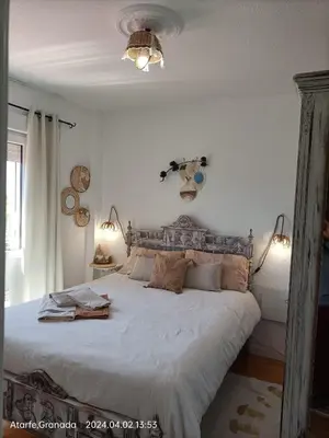 Cama o camas de una habitación en CasaElaqui