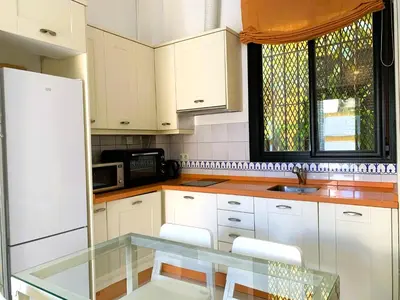 Una cocina o zona de cocina en Apartamento Iglesia San Luis