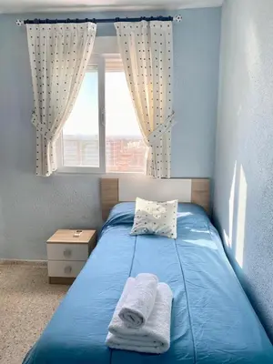 Cama o camas de una habitación en Virgen de Fátima Córdoba