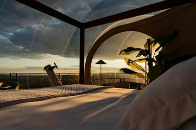 Cama o camas de una habitación en Desde mi cielo