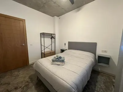 Cama o camas de una habitación en Casa Rural Altos de María