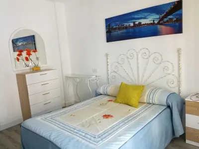 Cama o camas de una habitación en Piso el Camarín
