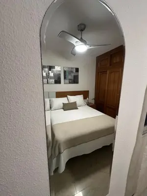 Cama o camas de una habitación en Encanto Cordobés