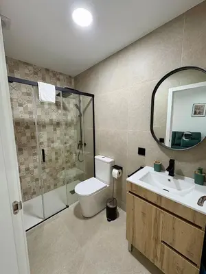 Un baño de Las Casas Del Puente