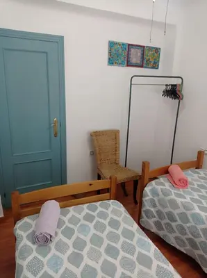 Cama o camas de una habitación en Apartamento LuzAzul cercano Estadio Cartuja