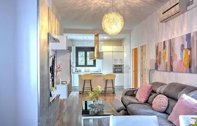 Una cocina o zona de cocina en Apartamento Gran Plaza luminoso, 3 room