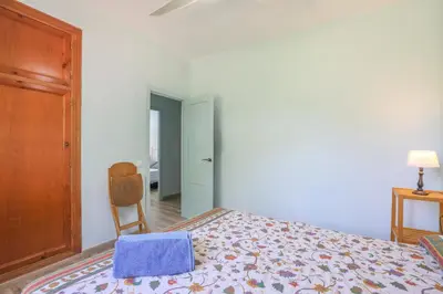 Cama o camas de una habitación en Casa rural Villa Moral