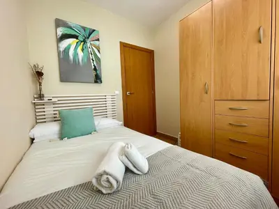 Cama o camas de una habitación en Geysotur Patio Marroquies