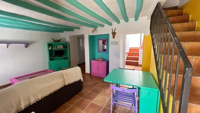 Cama o camas de una habitación en La Casa de los Colores
