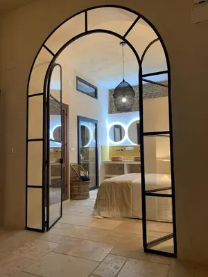 Cama o camas de una habitación en Zarí Apartamentos