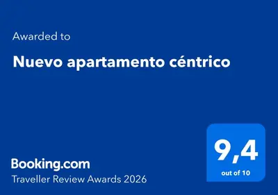 Certificado, premio, señal o documento que está expuesto en Nuevo apartamento céntrico