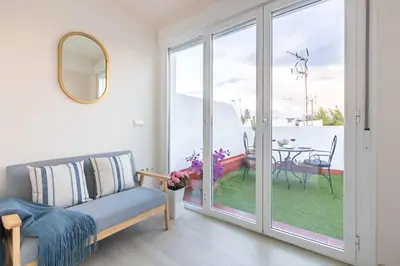 Zona de estar de Casa 3 plantas con patio y Solárium privados