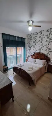 Cama o camas de una habitación en Apartamento Calle Real