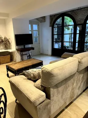 Zona de estar de La casa del Retablo