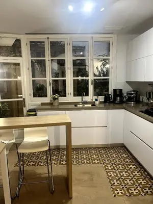 Una cocina o zona de cocina en La casa del Retablo