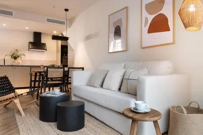 Zona de estar de Magno Apartments Robles