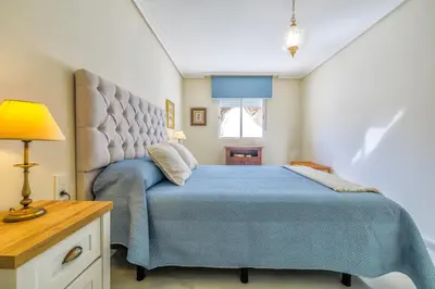 Cama o camas de una habitación en Apto América Center & Parking