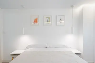 Cama o camas de una habitación en Buhaira suites, free parking and subway