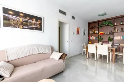 Zona de estar de Veoapartment Carriazo
