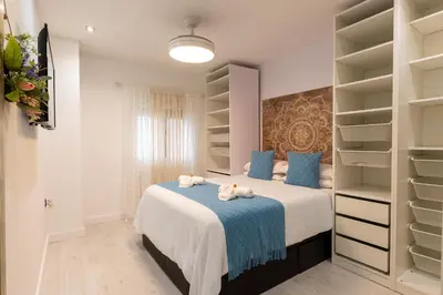 Cama o camas de una habitación en Lovemar Piso Turistico