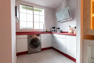 Una cocina o zona de cocina en Lovemar Piso Turistico