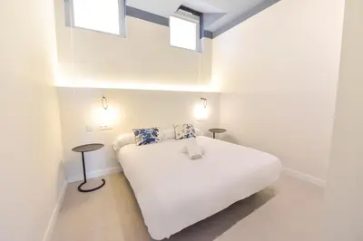 Cama o camas de una habitación en Riverside Suits