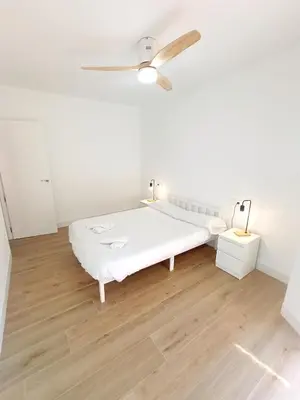 Cama o camas de una habitación en Apartamento Azahara Sky