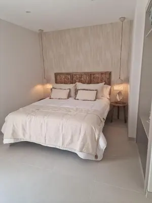 Cama o camas de una habitación en La Posada del Olivar