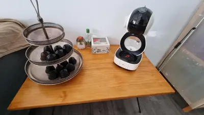 Utensilios para hacer té y café en Loft en casco historico Macarena
