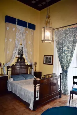 Cama o camas de una habitación en Casa Palacio de los Palma