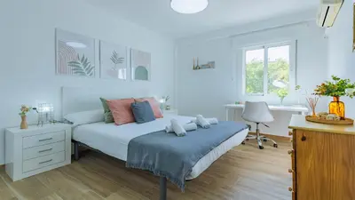 Cama o camas de una habitación en Apartamento Sol de Libia Cordoba