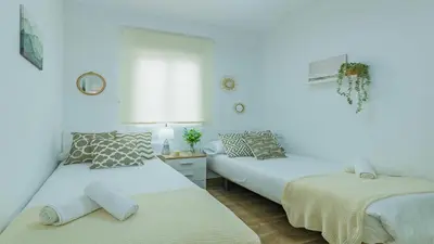 Cama o camas de una habitación en Apartamento Sol de Libia Cordoba
