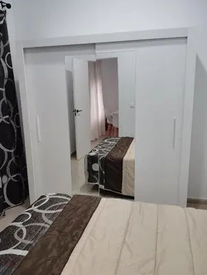 Cama o camas de una habitación en Apartamento FERIA