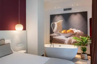 Cama o camas de una habitación en Magno Apartments Gallos