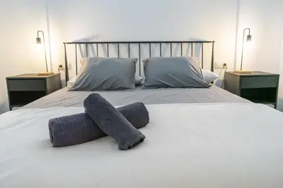 Cama o camas de una habitación en Villa with private swimming pool in Sevilla