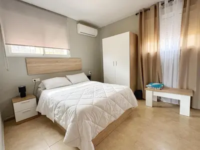 Cama o camas de una habitación en Casa Rural La Colina - Alojamientos El Duque
