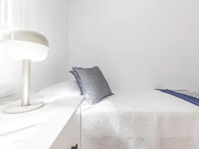 Cama o camas de una habitación en Precioso apto Sevilla zona Calle Feria