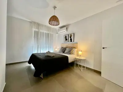 Cama o camas de una habitación en 9742 Apartamento Corte Inglés