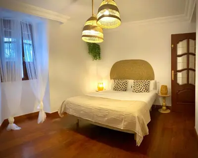 Cama o camas de una habitación en Casa Deanes 3